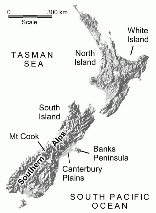 Banks Peninsula location map